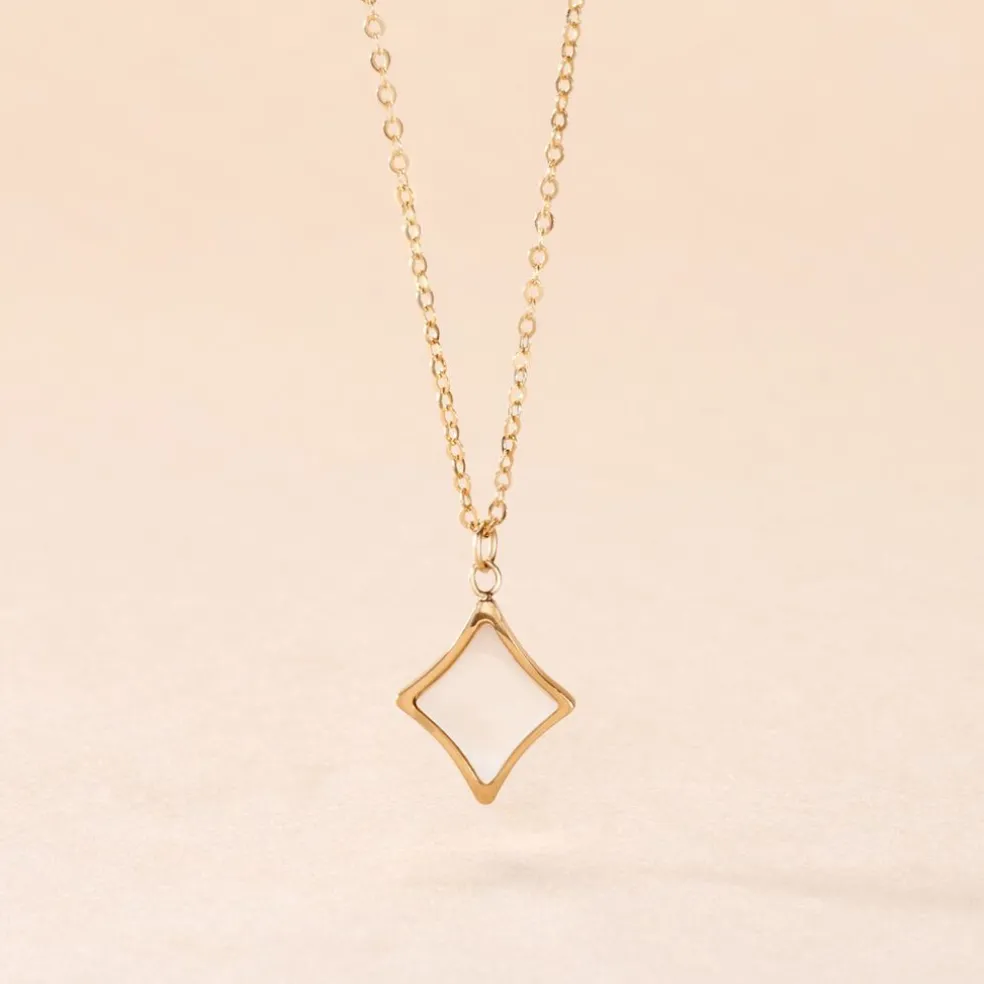 Collier Marvella Or Jaune Nacre