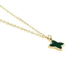 Collier Marvella Or Jaune Malachite