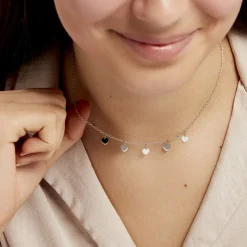 Collier Maryline Argent Blanc