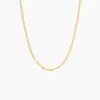 Collier Mauricette Acier Jaune