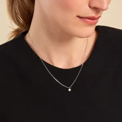 Collier Mayane Argent Blanc