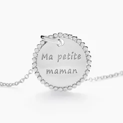 Collier Mayi Argent Blanc