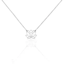 Collier Maylie Argent Blanc