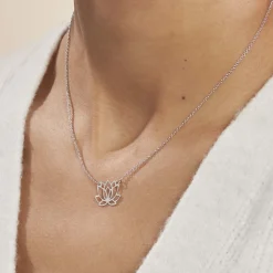 Collier Maylie Argent Blanc