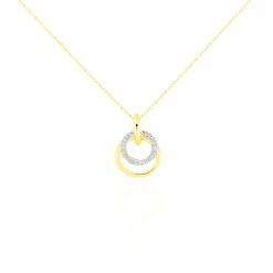 Collier Megan Or Jaune Diamant