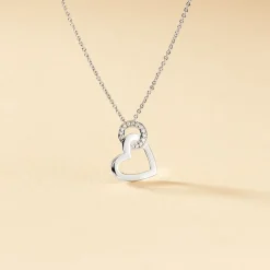 Collier Melesine Or Blanc Diamant