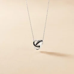 Collier Melina Argent Blanc Oxyde De Zirconium