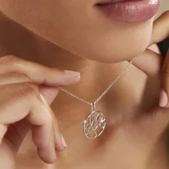 Collier Mely Argent Blanc