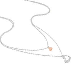 Collier Menia Argent Bicolore