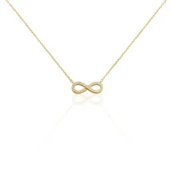 Collier Merane Plaqué Or Jaune Oxyde De Zirconium