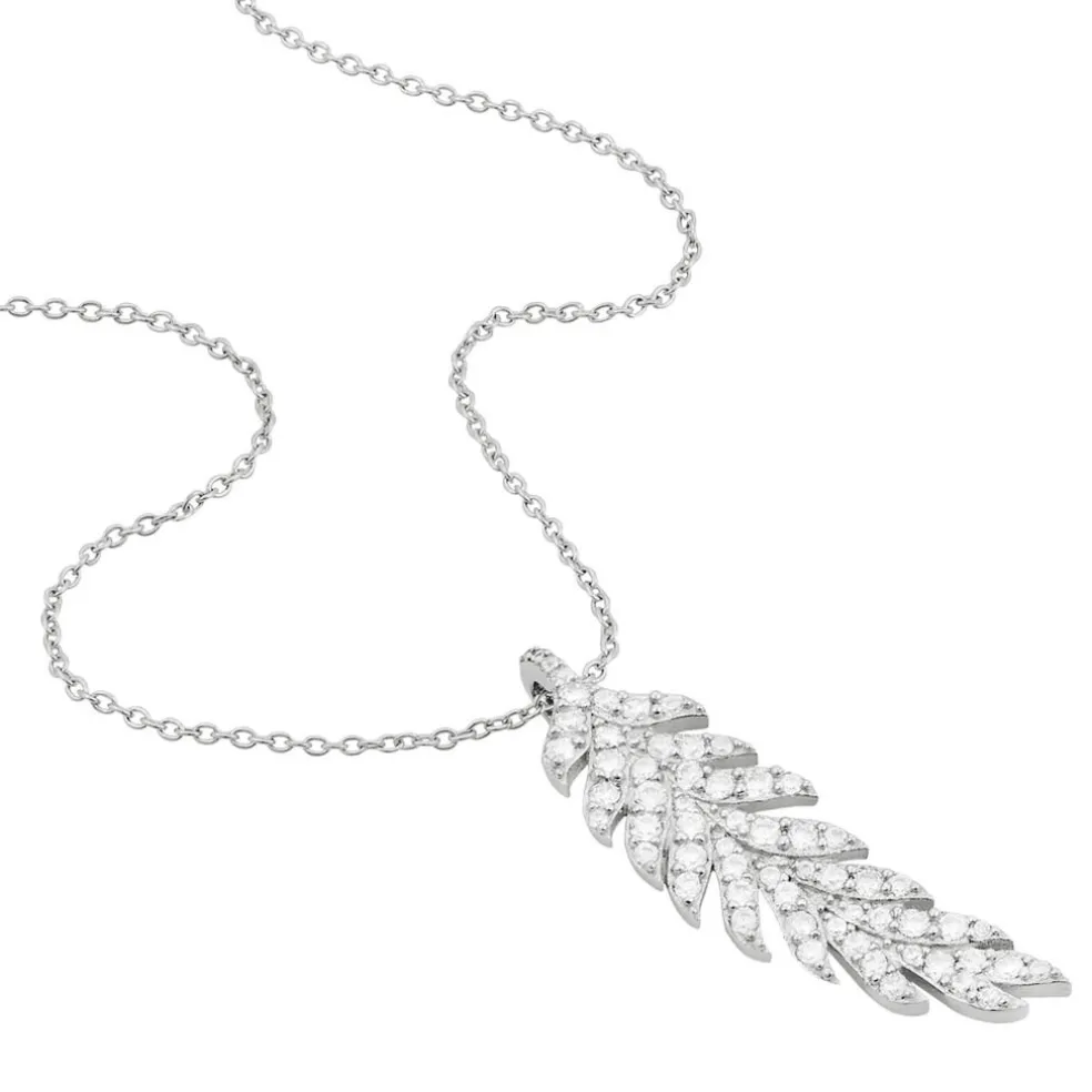 Collier Merielle Argent Blanc Oxyde De Zirconium