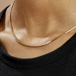 Collier Messaline Plaqué Or Jaune