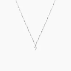 Collier Meyline Argent Blanc Oxyde De Zirconium