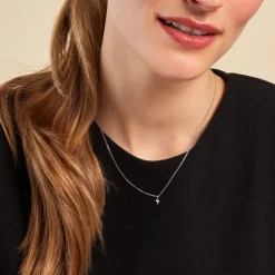 Collier Meyline Argent Blanc Oxyde De Zirconium