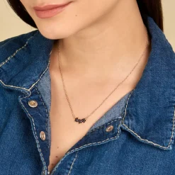 Collier Midnight Royalty Plaqué Or Jaune Oxyde De Zirconium