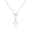Collier Miley Argent Blanc Perle De Culture