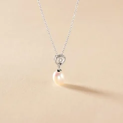 Collier Miley Argent Blanc Perle De Culture