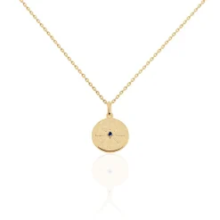 Collier Milia Plaqué Or Jaune Verre