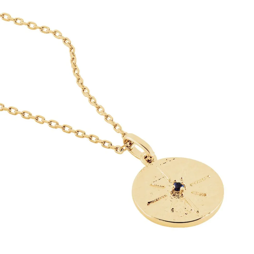 Collier Milia Plaqué Or Jaune Verre