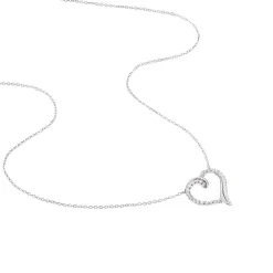 Collier Miliza Argent Blanc Oxyde De Zirconium