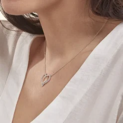 Collier Miliza Argent Blanc Oxyde De Zirconium