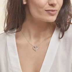 Collier Miliza Argent Blanc Oxyde De Zirconium