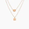 Collier Mimosa Argent Rose