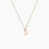 Collier Mimosa Argent Rose