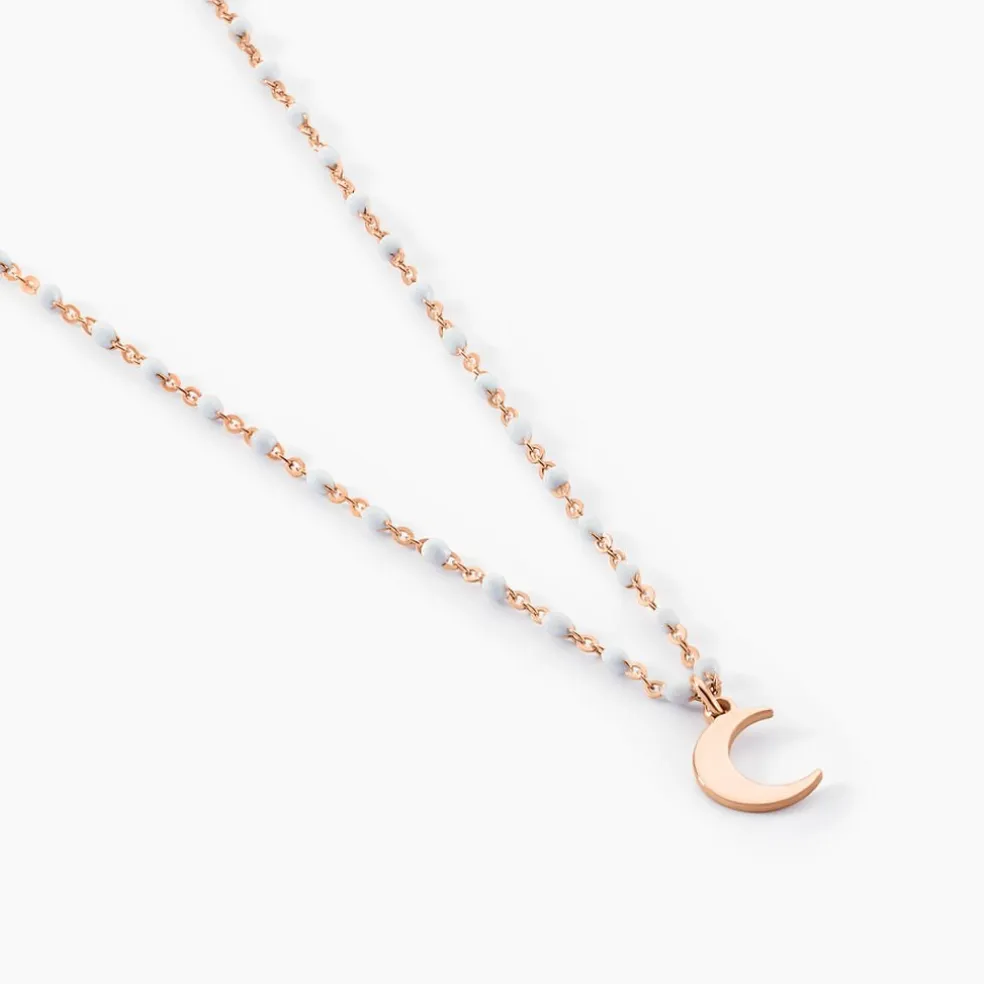 Collier Mimosa Argent Rose