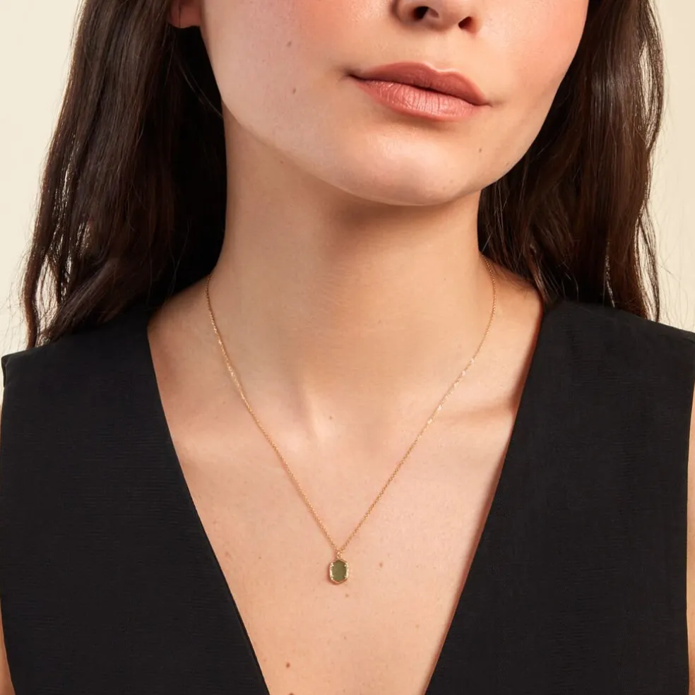 Collier Mirage Or Jaune Aventurine