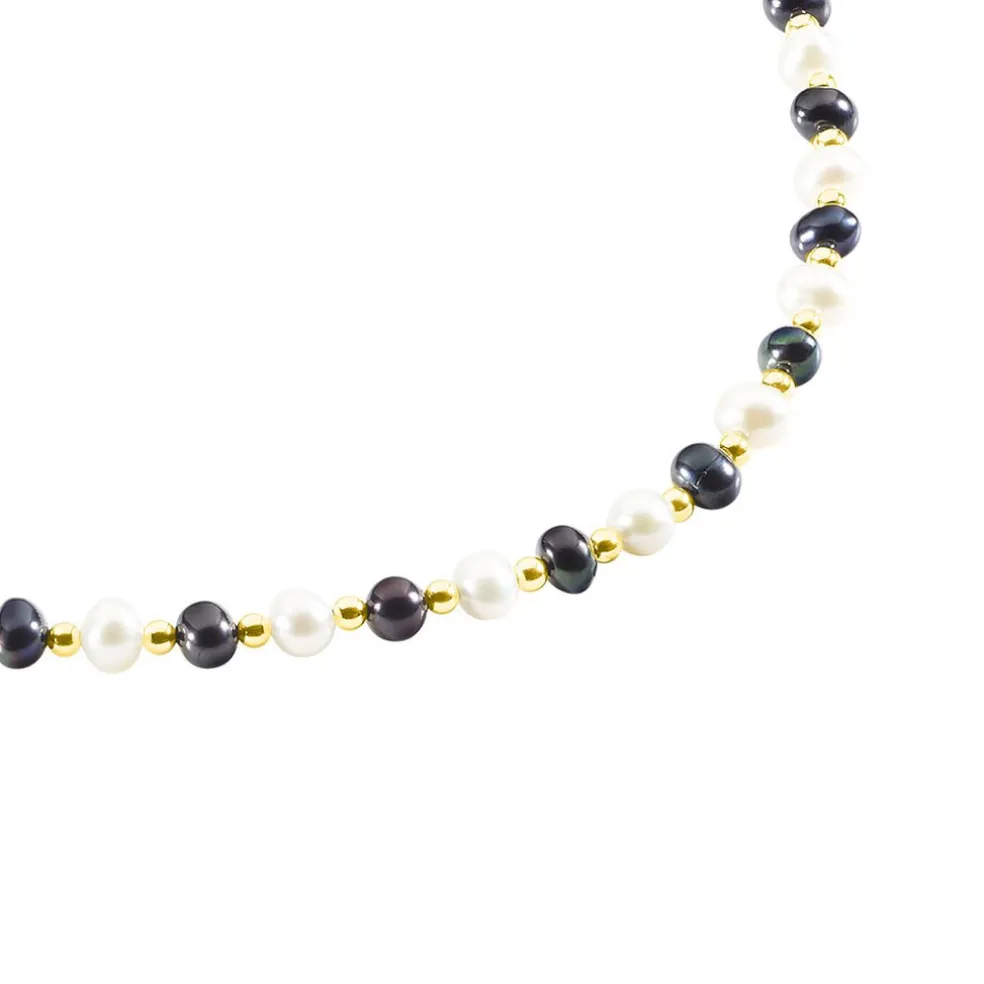 Collier Mirjam Or Jaune Perle De Culture