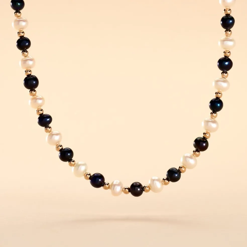 Collier Mirjam Or Jaune Perle De Culture