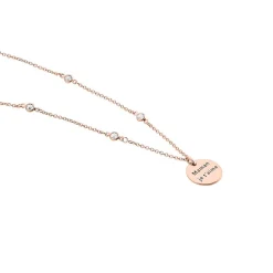 Collier Moa Argent Rose Oxyde De Zirconium
