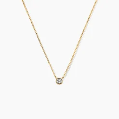 Collier Mon 1er Diamant Or Jaune Diamant