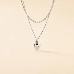 Collier Monifa Argent Blanc