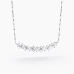Collier Monique Argent Blanc Oxyde De Zirconium