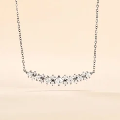 Collier Monique Argent Blanc Oxyde De Zirconium