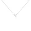 Collier Mori Argent Blanc Oxyde De Zirconium Et Nacre