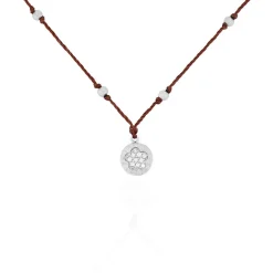 Collier Muguette Argent Blanc Oxyde De Zirconium