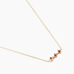 Collier Muhsina Or Jaune Rubis