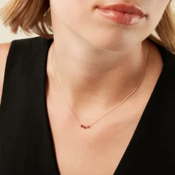 Collier Muhsina Or Jaune Rubis