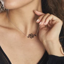 Collier Muses Argent Oxydes De Zirconium