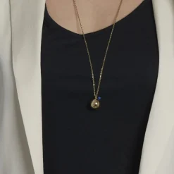 Collier My Bola Acier Jaune Aventurine