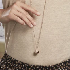 Collier My Bola Acier Rose Quartz