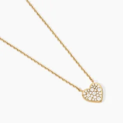 Collier Nafissa Plaque Or Jaune Oxyde De Zirconium