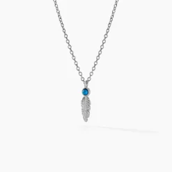 Collier Nahara Argent Blanc Oxyde De Zirconium