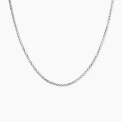 Collier Nahila Argent Blanc