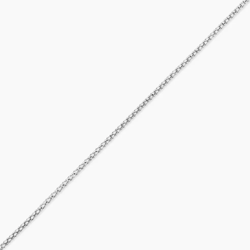 Collier Nahila Argent Blanc