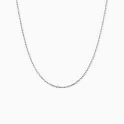 Collier Nahila Argent Blanc