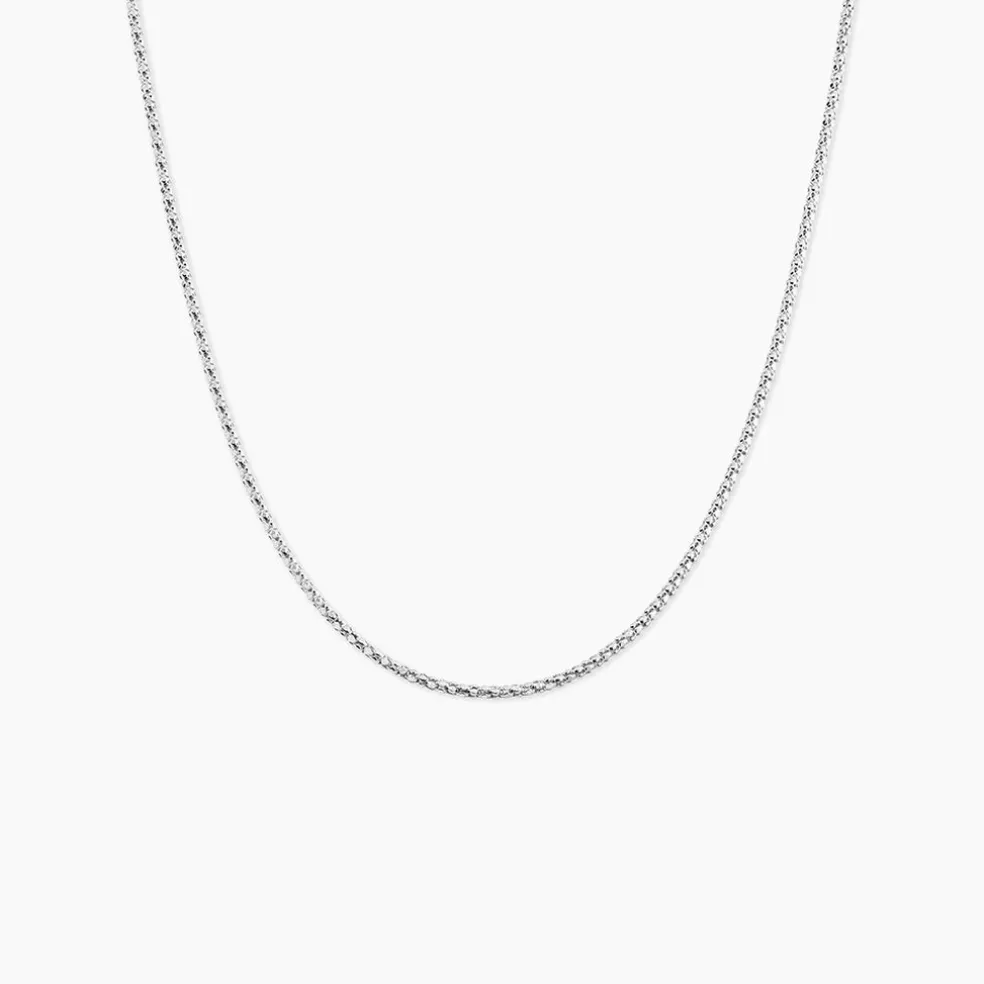 Collier Nahila Argent Blanc